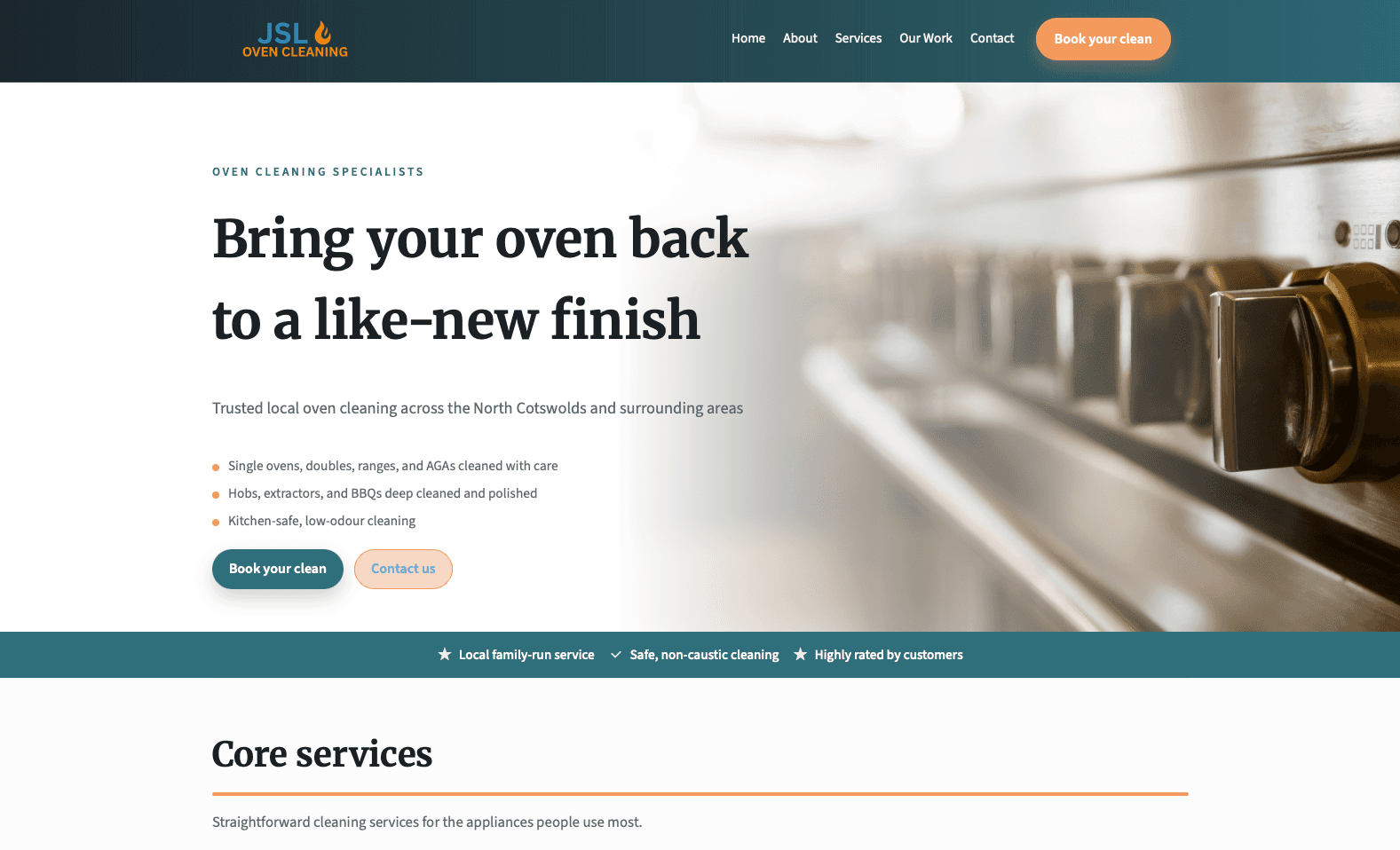 JSL Oven Cleaning project preview