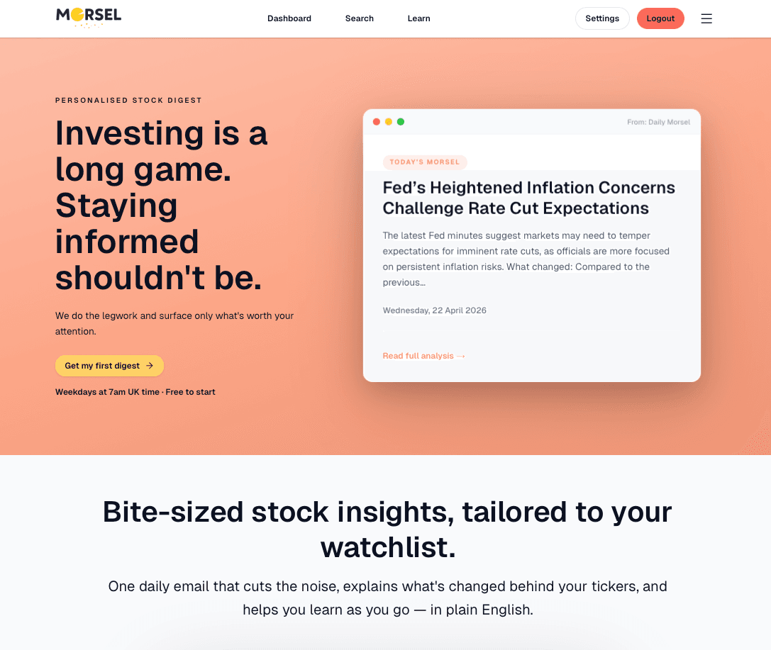 Morsel project preview